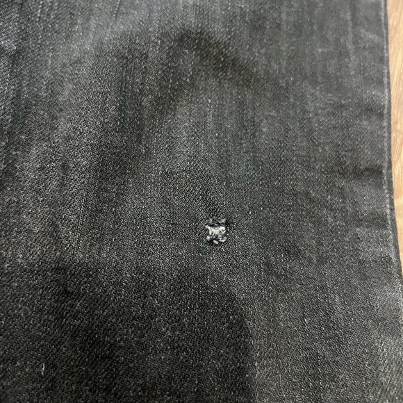 Valentino Black Denim Lace Trimmed Jeans - Picture 4 of 16